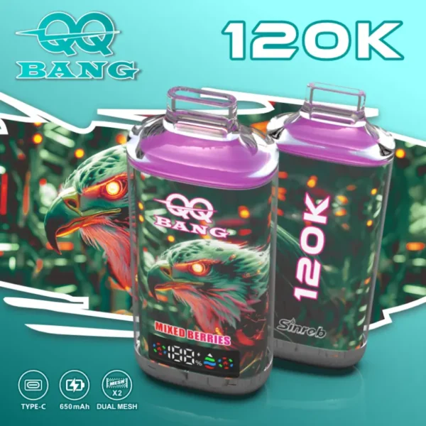 QQ Bang 120K Puffs Crystal Sigaretta Elettronica Usa E Getta Economica 120000 Spedizione Gratuita
