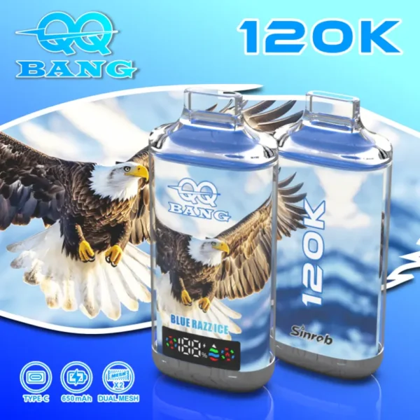 QQ Bang 120K Puffs Crystal Sigaretta Elettronica Usa E Getta Economica 120000 Spedizione Gratuita