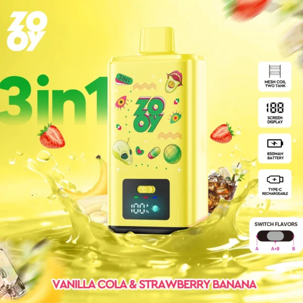 Zooy 150K Puffs 150000 Triple Gusti Vape Usa E Getta 3 In 1 Vendita All Ingrosso Magazzino UE