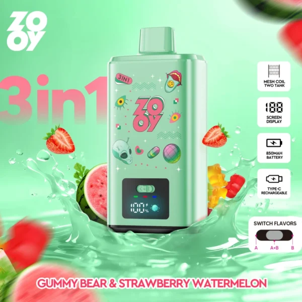 Zooy 150K Puffs 150000 Triple Gusti Vape Usa E Getta 3 In 1 Vendita All Ingrosso Magazzino UE