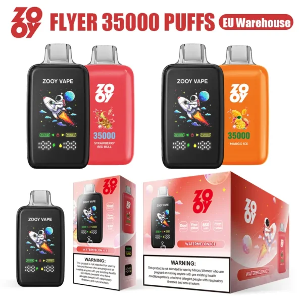 ZOOY FLYER 35K Puffs 35000 Vape Usa E Getta Vendita All Ingrosso Magazzino UE
