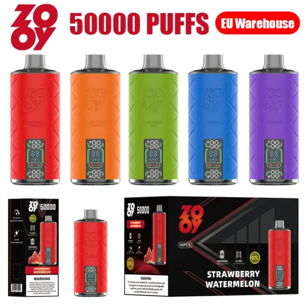 Zooy Shisha 50K Puffs DTL Sigaretta Elettronica Usa E Getta 50000 Spedizione Gratuita Magazzino UE