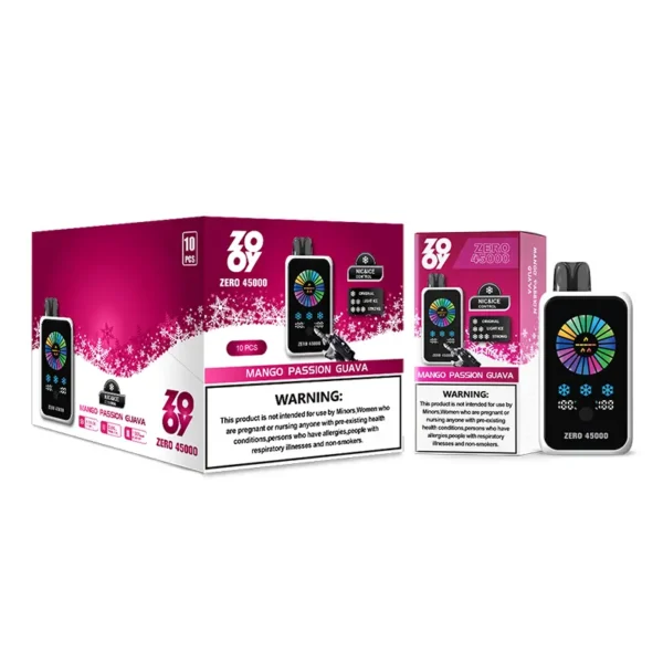 ZOOY ZERO 45K Puffs 45000 Controllo Nicotina E Ice Vape Usa E Getta Vendita All Ingrosso Magazzino UE