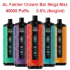 Al Fakher 40K Puffs 40000 Megamax Vape Usa E Getta Vendita All Ingrosso Prezzo Di Fabbrica