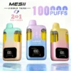 Mesii 100K Puff Visible Twins Doppi Gusti Crystal Vape Usa E Getta Spedizione Gratuita