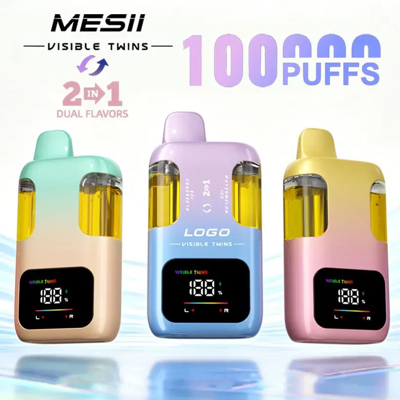Mesii 100K Puff Visible Twins Doppi Gusti Crystal Vape Usa E Getta Spedizione Gratuita 1 Mesii 100K Puff Visible Twins Doppi Gusti Crystal Vape Usa E Getta Spedizione Gratuita