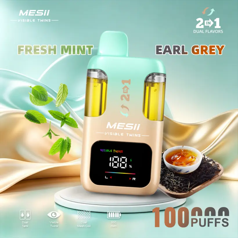 Mesii 100K Puff Visible Twins Doppi Gusti Crystal Vape Usa E Getta Spedizione Gratuita 3 Mesii 100K Puff Visible Twins Doppi Gusti Crystal Vape Usa E Getta Spedizione Gratuita