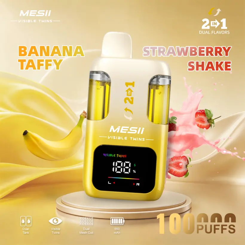 Mesii 100K Puff Visible Twins Doppi Gusti Crystal Vape Usa E Getta Spedizione Gratuita 8 Mesii 100K Puff Visible Twins Doppi Gusti Crystal Vape Usa E Getta Spedizione Gratuita