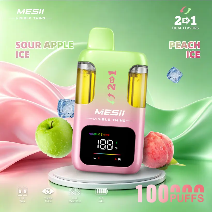 Mesii 100K Puff Visible Twins Doppi Gusti Crystal Vape Usa E Getta Spedizione Gratuita 5 Mesii 100K Puff Visible Twins Doppi Gusti Crystal Vape Usa E Getta Spedizione Gratuita