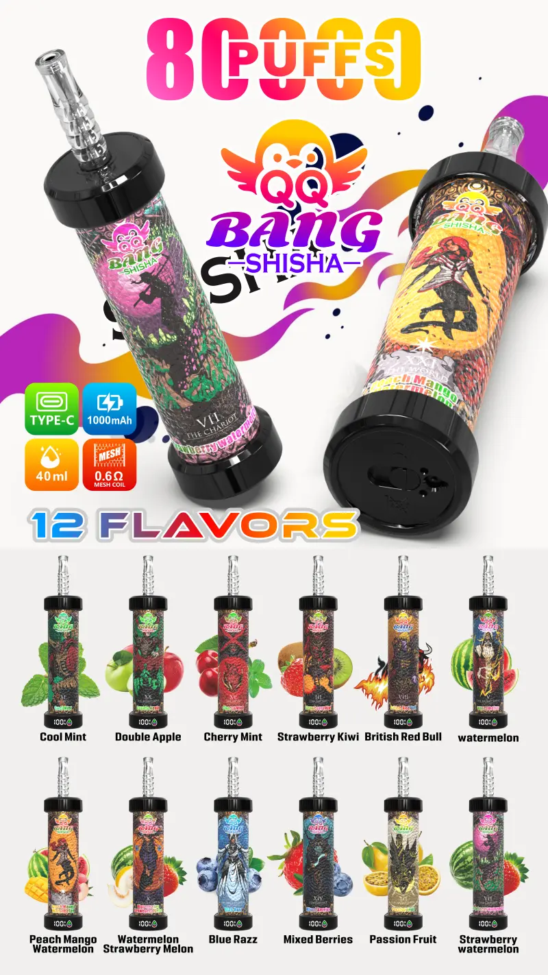 QQ Bang Shisha 80000 Puff Miglior Vape Usa E Getta Spedizione Gratuita 16 QQ Bang Shisha 80000 Puff Miglior Vape Usa E Getta Spedizione Gratuita