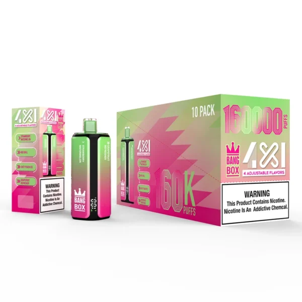 Bang Box 160K Puff 4 in 1 Gusti Regolabili Vape Usa e Getta Negozio Spedizione Gratuita