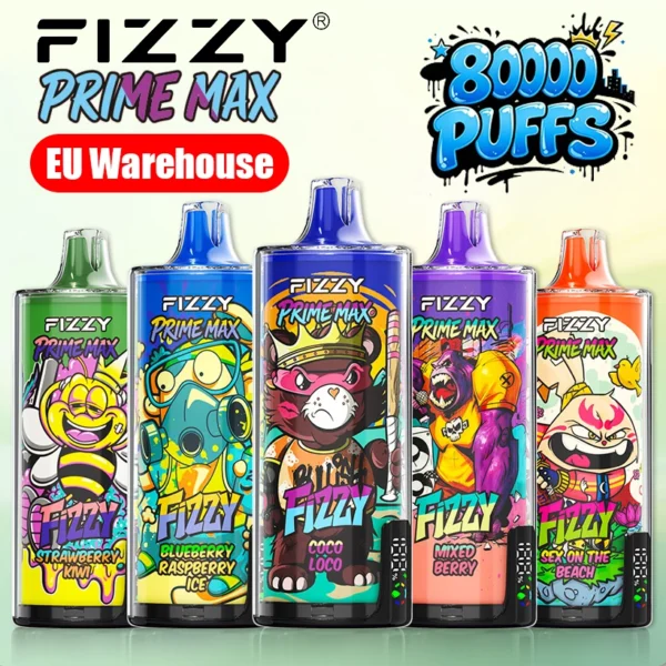 Fizzy 80K Puff Prime Max Vape Usa E Getta Magazzino UE Spedizione Gratuita