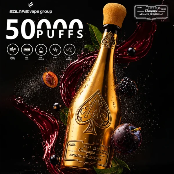 Solaris Champagne 50k Tiri 50000 Puffs Armand De Brignac Vape