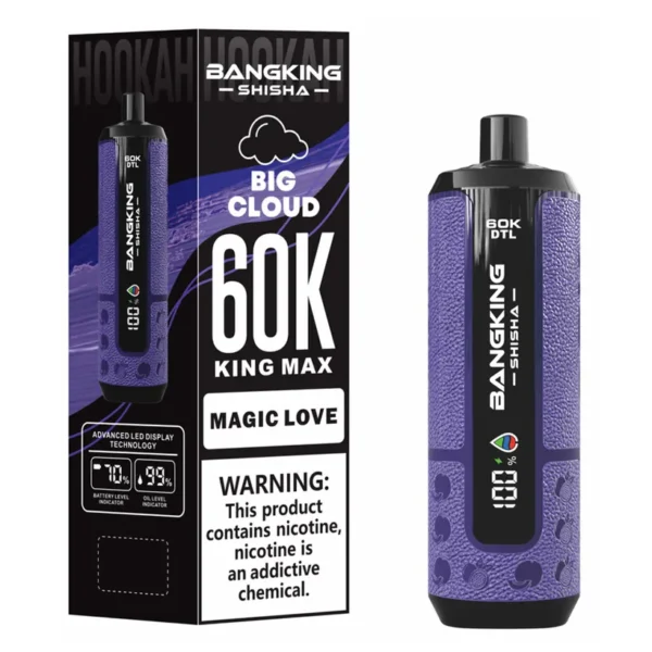 Bang King 60k Tiri 60000 Puffs Shisha Vape Vendita all'ingrosso Sigaretta Elettronica usa e getta 10 Bang King 60k Tiri 60000 Puffs Shisha Vape