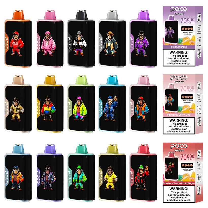 POCO 70K Tiri Puff Sweet Vape Sigaretta Elettronica Dolcezza Regolabile Magazzino Europa 16 POCO 70K Tiri Puff Sweet Vape