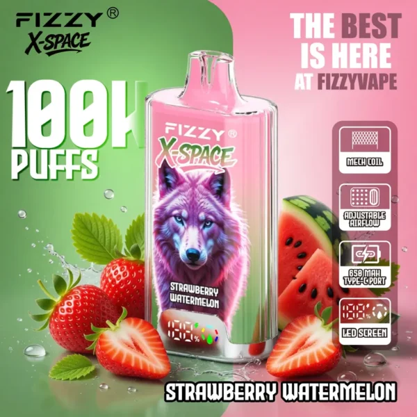 Fizzy 100K Tiri Puff X-Space Cristallo Vape Sigaretta elettronica usa e getta magazzino Europa 13 Fizzy 100K Tiri Puff X-Space Cristallo Vape