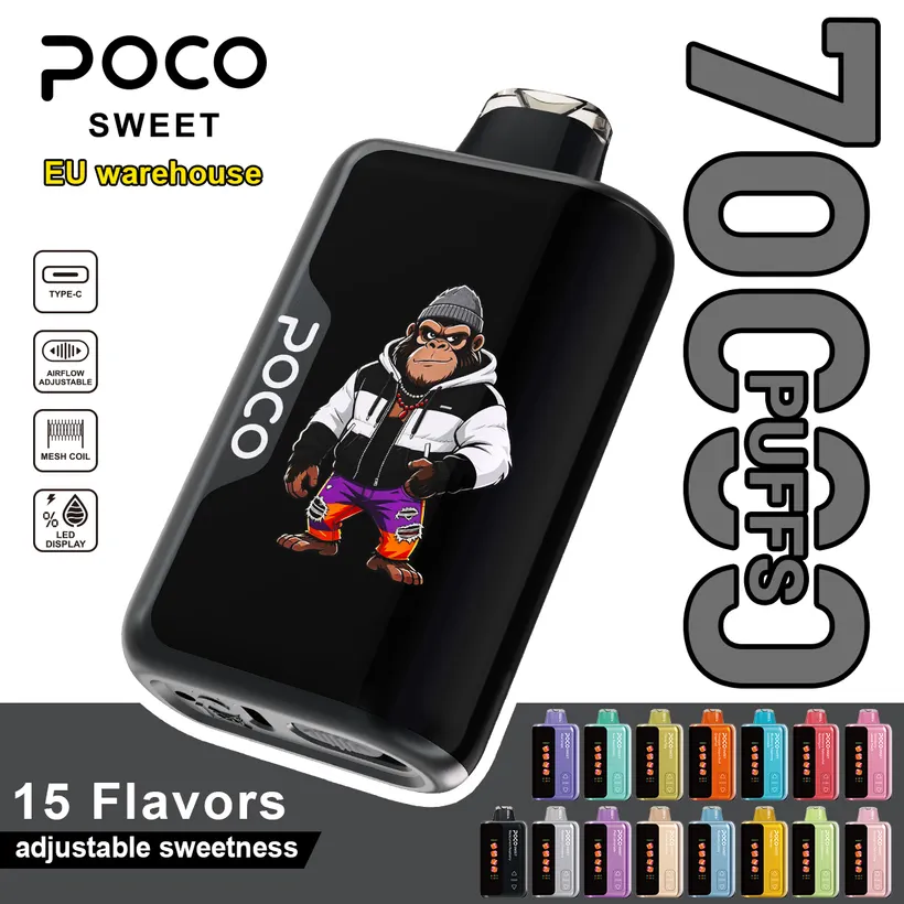 POCO 70K Tiri Puff Sweet Vape Sigaretta Elettronica Dolcezza Regolabile Magazzino Europa 4 POCO 70K Tiri Puff Sweet Vape