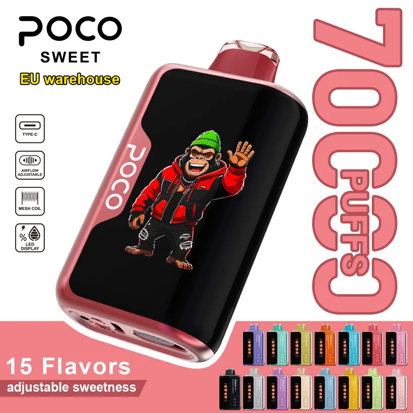 POCO 70K Tiri Puff Sweet Vape Sigaretta Elettronica Dolcezza Regolabile Magazzino Europa 2 POCO 70K Tiri Puff Sweet Vape