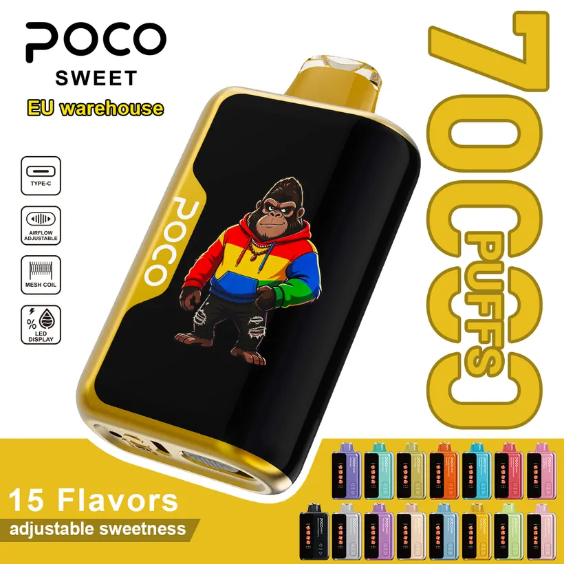 POCO 70K Tiri Puff Sweet Vape Sigaretta Elettronica Dolcezza Regolabile Magazzino Europa 7 POCO 70K Tiri Puff Sweet Vape