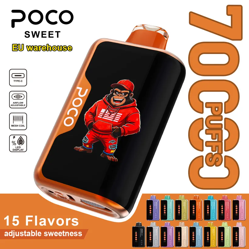 POCO 70K Tiri Puff Sweet Vape Sigaretta Elettronica Dolcezza Regolabile Magazzino Europa 5 POCO 70K Tiri Puff Sweet Vape