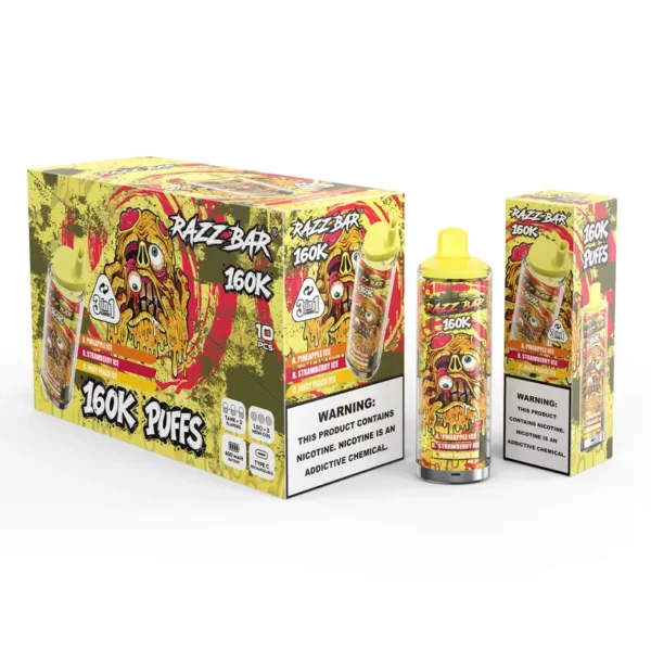 Razz Bar 160K Tiri Puff 3 in 1 Vape Sigaretta elettronica usa e getta magazzino Europa 10 Razz Bar 160K Tiri Puff 3 in 1 Vape