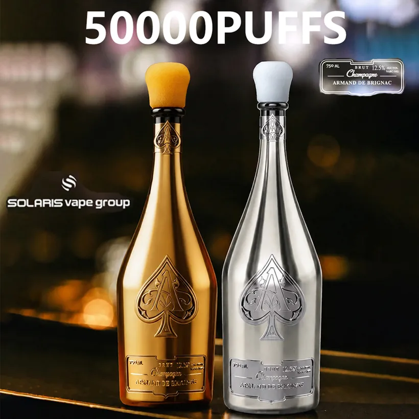 Solaris Champagne 50k Tiri 50000 Puffs Armand De Brignac Vape Vendita all'ingrosso Sigaretta Elettronica usa e getta 2 Solaris Champagne 50k Tiri 50000 Puffs Armand De Brignac Vape