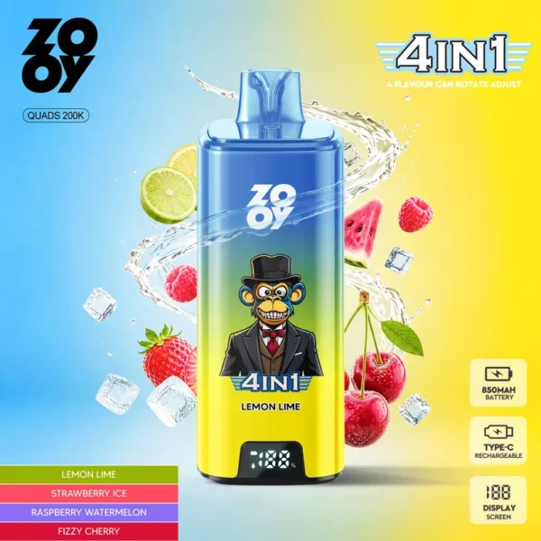ZOOY 200K Tiri Puff 4 in 1 Vape Sigaretta elettronica