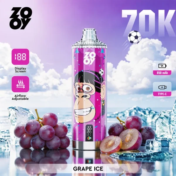 ZOOY 70K Tiri 70000 Puff Crystal Vape Sigaretta elettronica usa e getta magazzino Europa 13 ZOOY 70K Tiri 70000 Puff Crystal Vape