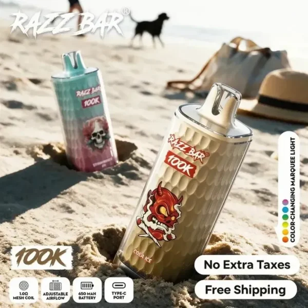 Cart 3 Razz Bar 100K Puffs