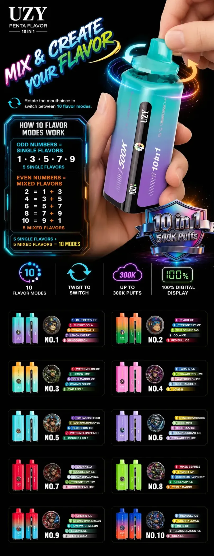 UZY 500K Puffs