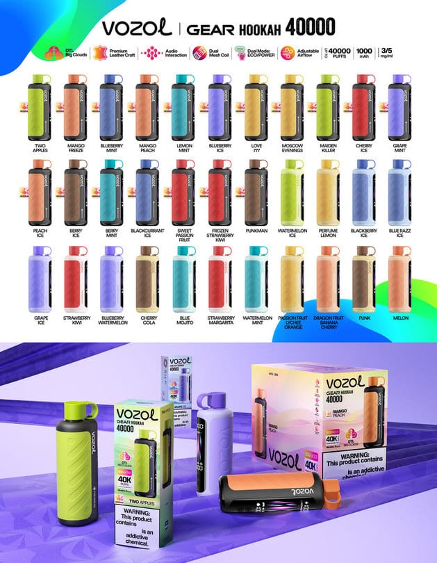Vozol Gear Hookah 40000 Puffs